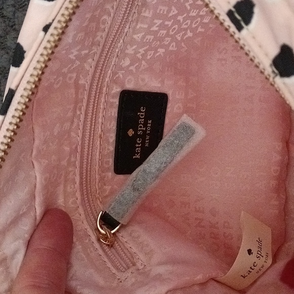 Kate Spade of New York Pink & Black bag❤️Flamingo Dot - Picture 6 of 10